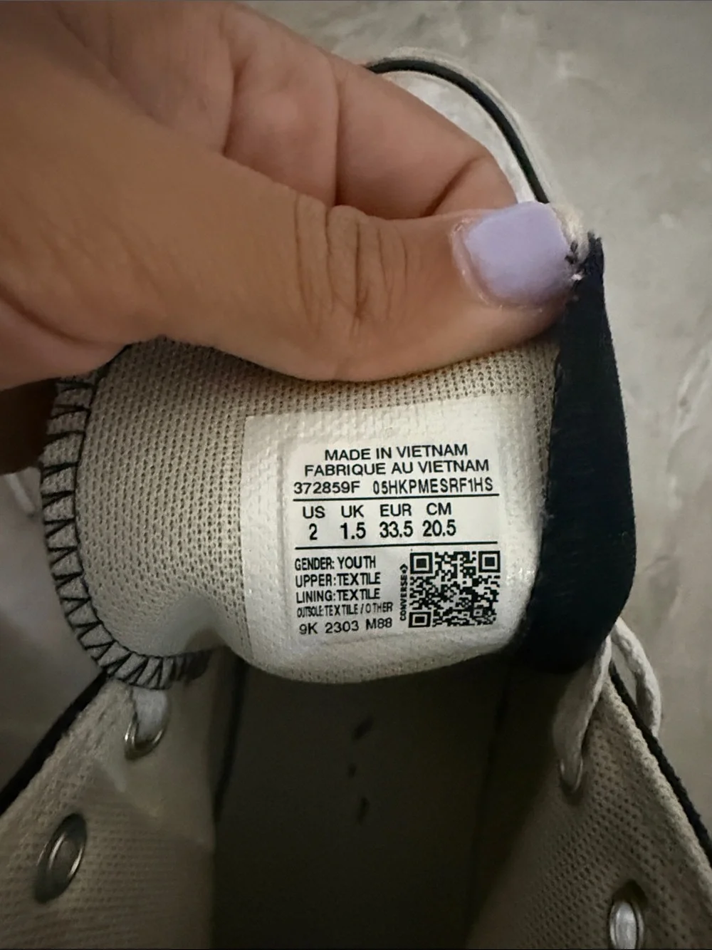 Converse Kids Black High-Top Sneakers with White Accents